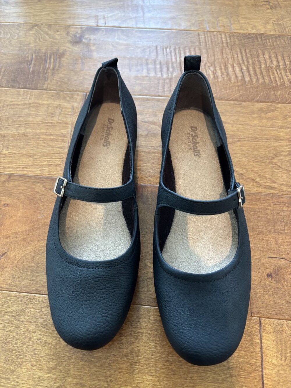 Dr. Scholl's Black Mary Jane Comfort Flats, Size 9